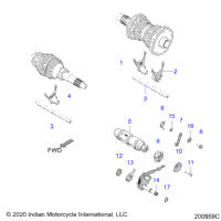 Drive Train, Shift Forks & Drum N21tcbbb All Options
