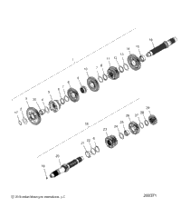 Drive Train, Input/Output Shaft Asm. N21mta11/Mtb11 All Options
