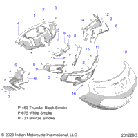 Body, Fairing Asm 1 N21lcdrr All Options