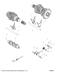 Drive Train, Shift Forks & Drum N21tvaaa/N21tvaca All Options