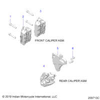 Brakes, Calipers, Front & Rear N21lcbrr All Options