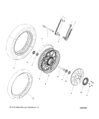 Wheel, Front, White Wall N21mtg00/Mth00 All Options