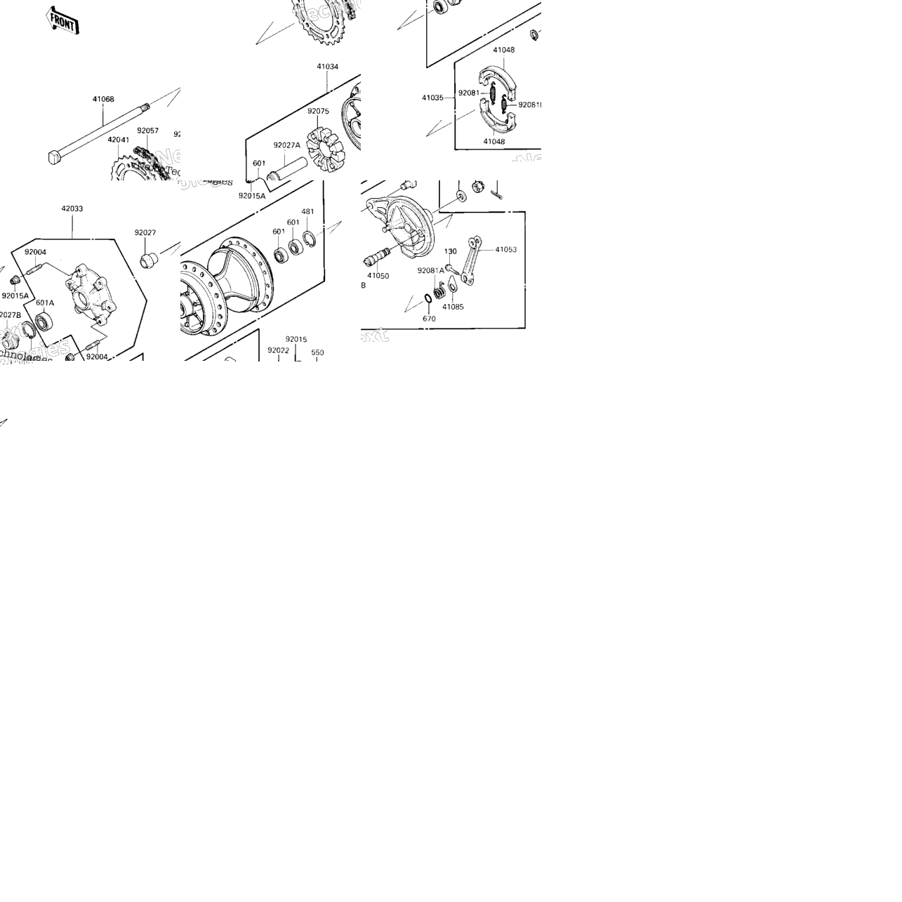 Rear Hub/Brake/Chain