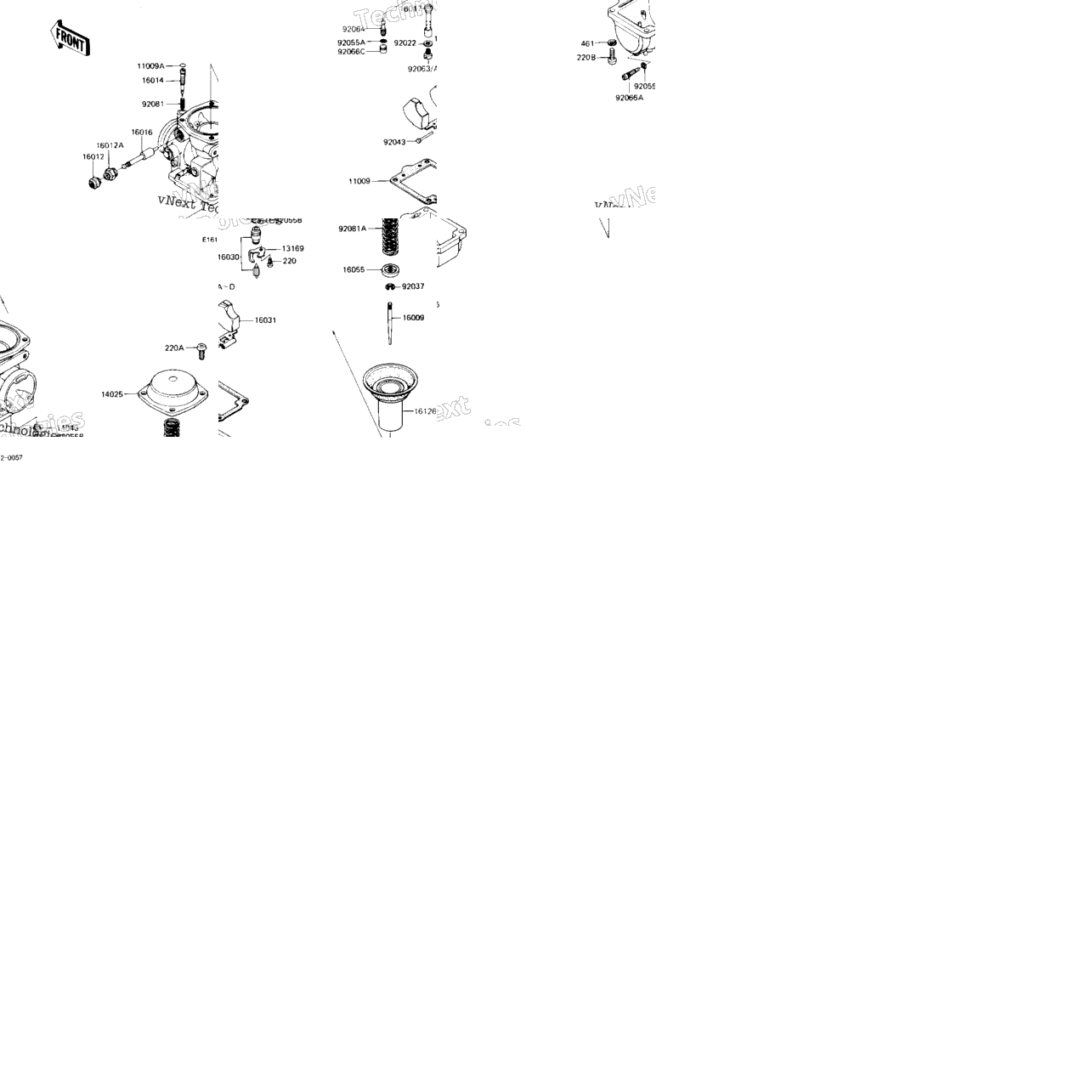 Carburetor Parts (Kz1000-J3) (Canada)