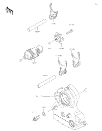 Gear Change Drum/Shift Fork(S)