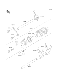 Gear Change Drum/Shift Fork(S)