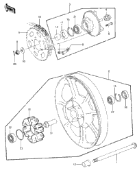 Rear Wheel/Hub/Chain