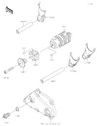 Gear Change Drum/Shift Fork(S) 2