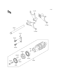 Gear Change Drum/Shift Fork(S)