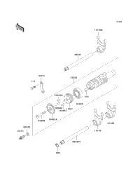 Gear Change Drum/Shift Fork(S)