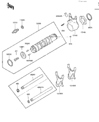 Gear Change Drum & Forks