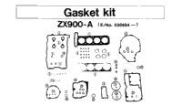 Gasket Kit Zx900-A (E/No. 030894 -)