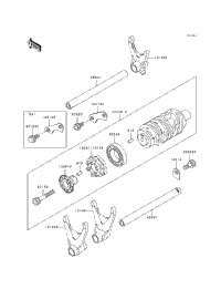 Gear Change Drum/Shift Fork(S)
