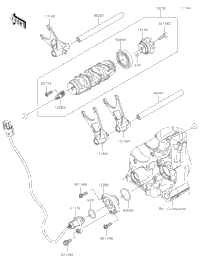 Gear Change Drum/Shift Fork(S)