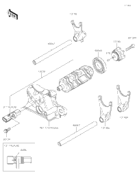 Gear Change Drum/Shift Fork(S) 2