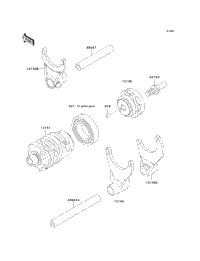 Gear Change Drum/Shift Fork(S)
