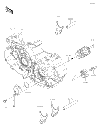 Gear Change Drum/Shift Fork(S)
