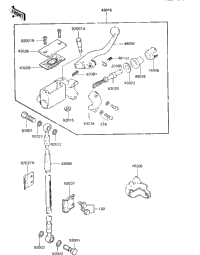 Front Master Cylinder ('84 Kx80-E2)