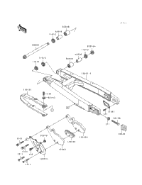 Swing Arm (Kx500-E2/E3)