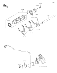 Gear Change Drum/Shift Fork(S)