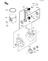 Crankshaft/Piston ('83 A1)