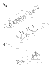 Gear Change Drum/Shift Fork(S)
