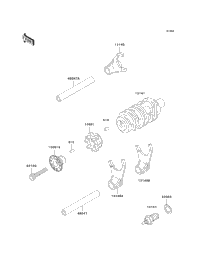 Gear Change Drum/Shift Fork(S)