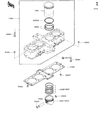 Cylinder/Piston (-E/No.037152)