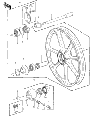 Front Wheel/Hub ('80-'81 C1/C2)