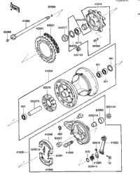 Rear Hub/Brake/Chain