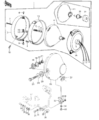 Headlight ('80-'81 C1/C2)