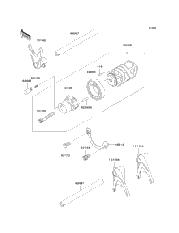 Gear Change Drum/Shift Fork(S)