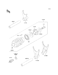 Gear Change Drum/Shift Fork(S)