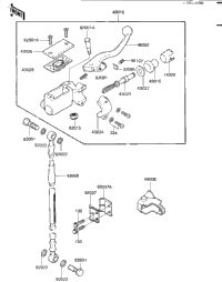 Front Master Cylinder ('84 Kx250-C2)