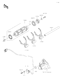 Gear Change Drum/Shift Fork(S)