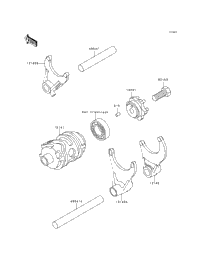 Gear Change Drum/Shift Fork(S)