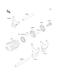 Gear Change Drum/Shift Fork(S)
