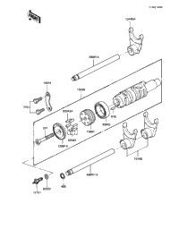 Gear Change Drum & Forks