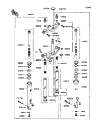 Front Fork (Zx1100-C3/C4)