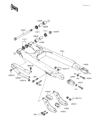 Swing Arm ('83 Kx250-C1)