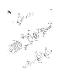 Gear Change Drum/Shift Fork(S)