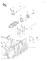 Gear Change Drum/Shift Fork(S)