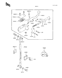 Front Master Cylinder ('83 Kx250-C1)
