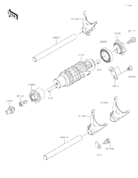 Gear Change Drum/Shift Fork(S)