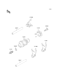 Gear Change Drum/Shift Fork(S)