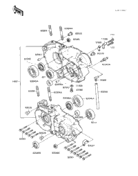 Crankcase ('83 Kx250-C1)