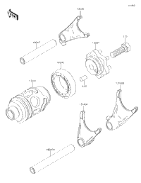 Gear Change Drum/Shift Fork(S)