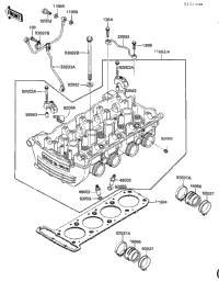 Cylinder Head (-E/No. 030893)