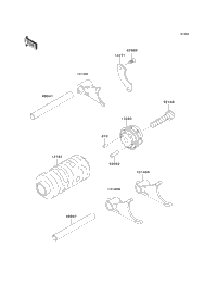 Gear Change Drum/Shift Fork(S)