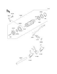 Gear Change Drum/Shift Fork(S)